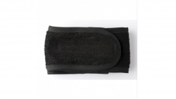 Head Band Towelling with Velcro - Black