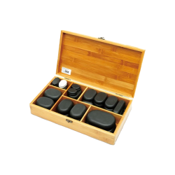 ***Hot Stone Massage Set - 45pce in Bamboo  Box