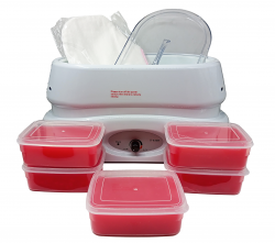 Paraffin Heater Kit 4kg(2kg Wax,Booties,Mitts,Prot.Bags)