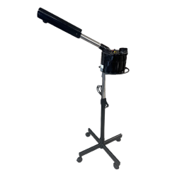 RIBALTA Facial Steamer w/Timer,Metal Base & Handle - Black