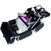 City Lights Aluminium Cosmetic Case - Black