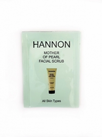 Hannon Mother of Pearl Facial Scrub - 5ml Sachet - pkt10