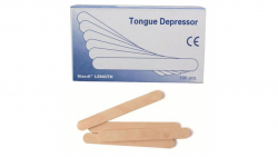 Wooden Body Spatulas - Box of 100 - Tongue Depressors
