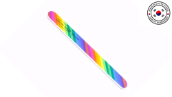 ***Hands Down Nail File Printed Rainbow 180/240