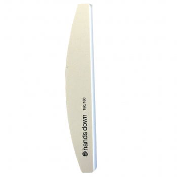 Hands Down Nail File White Halfmoon 180/180