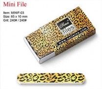 Sina Nail File Set - Mini - 12pc - Leopard