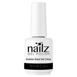 Nailz Gel Polish 15ml Rubber Base Gel - Clear