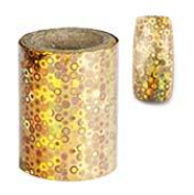 Sina Foil - Gold Circles Glitter