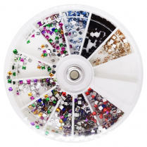 Nail Art Wheel Squares 1200pc