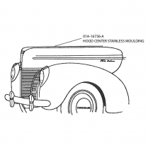 Hood Molding - 1940 Ford Car  