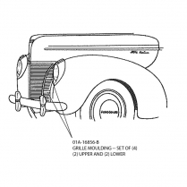 Grille Molding - 1940 Ford Car  