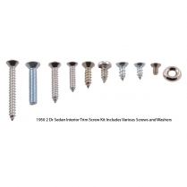 Interior Trim Screw Kit - Stainless - 2 Door Sedan - 1950 Ford Car  