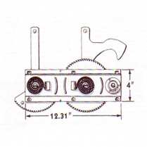 Window Regulator - Right Quarter - 2 Door Sedan - 1941-48 Ford Car