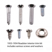 Interior Trim Screw Kit - Stainless - Roadster - 1933-34 Ford Car  