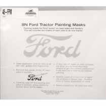 Painting Mask For Ford On Hood And Fenders - 1948-52 Ford Tractor 