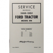 8N Shop Manual - 1948-52 Ford Tractor 