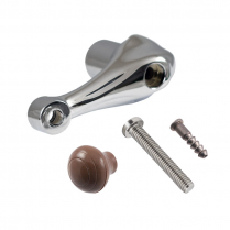 Quarter or Vent Window Crank Handle Kit - Chocolate Knob - 1946 Ford Car