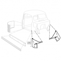 Cowl Repair Panels - Pair - 1948-52 Ford Truck    