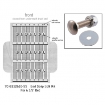 Bed Strip Bolt Kit - Stainless - 1948-56 Ford Truck    