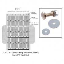 Bed Bolt Kit - with Polished Stainless Bolts - 1948-56 Ford Truck