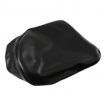 Drawstring Seat Cover - Black w/ Black Trim - 1946-65 Cushman Scooter 