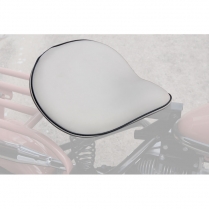 Drawstring Seat Cover - Oyster white w/ Black Trim - 1946-65 Cushman Scooter