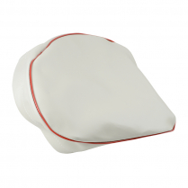 Drawstring Seat Cover - Oyster white w/ Red Trim - 1946-65 Cushman Scooter