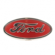 Hood Emblem - Red with Chrome Trim - 1948-52 Ford Tractor