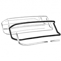 Back Glass Seal - 2 Door Hardtop, Town & Club Sedan - 1957-58 Ford Car  