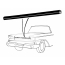 Hood/Trunk Torsion Bar Anti-Rattler - 1957-66 Ford Car