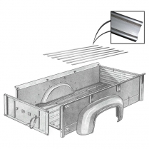 Bed Strip Set - Cold Rolled Steel - 8' Bed - No Holes - 1948-72 Ford Truck