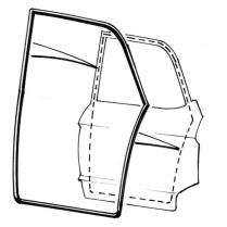 Door Seal Kit - 4 Door Sedan - Rear Door - 1960-61 Ford Galaxie