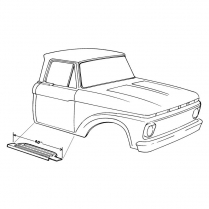 Running Board Step Plate - 1961-64 Ford Truck