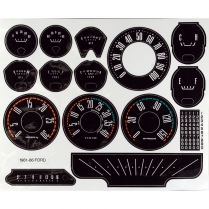 Instrument Cluster Decal Set - 1961-66 Ford Truck    