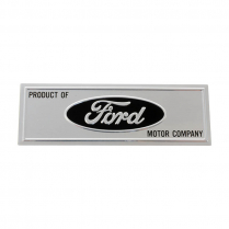 Scuff Plate Name Plate - Black - 1966-67 Ford Bronco, 1963-66 Ford Car