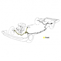 Steel Brake Line KitFront Axle - Manual - 1965 Ford Car