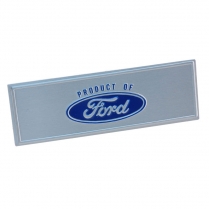 Door Scuff Plate Name Plate - Blue - 1967 Ford Car