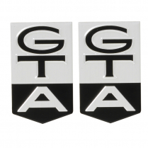 Fender Emblem Inserts - Aluminum - "GTA" - 1966 Ford Car