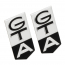 Fender Emblem Inserts - Aluminum - "GTA" - 1966 Ford Car