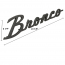 Fender Emblem - Satin Black - "Bronco" - 1966-77 Ford Bronco, 2021-Up Ford Bronco