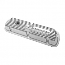 Valve Cover with Bronco Script - Polished Aluminum - 1966-85 Ford Bronco   