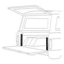 Tailgate Side Seals - 1966-68 Ford Bronco