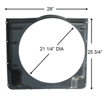 Fan Shroud - Radiator - 360, 390 - 1968-76 Ford Truck