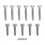 Interior Trim Screw Kit - Stainless - 134 piece - 1967-72 Ford Truck