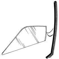 Door Glass Seal - 1968-69 Ford Car  