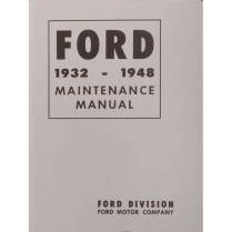 Book - Maintenance Manual - 1932-47 Ford Truck, 1932-48 Ford Car  