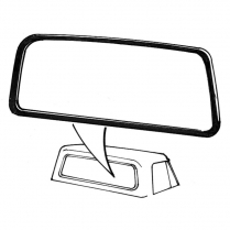 Back Glass Seal - with Groove for Wide Chrome - 1973-77 Ford Truck