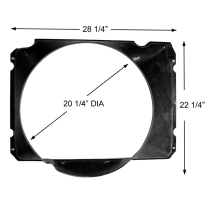 Fan Shroud - Radiator - 360, 390 - 1968-76 Ford Truck