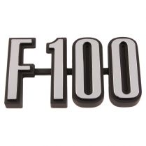 Name Plate - Cowl Side - "F-100" - 1973-76 Ford Truck