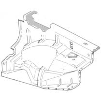 Front Fender Inner Apron - Left - Steel - 1973-79 Ford Truck